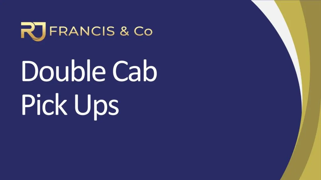 R J Francis & Co Fact Sheet - Double Cab Pick Ups