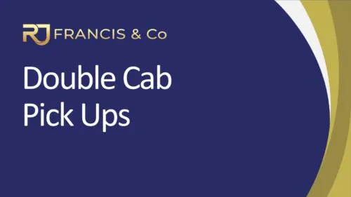 Fact Sheet Cover - Double Cab Pick Ups R J Francis & Co Fact Sheet - Double Cab Pick Ups
